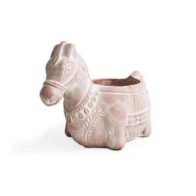Korissa Neutrals Terracotta Pot - Horse