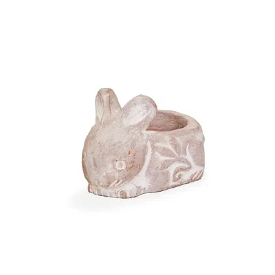 Korissa Neutrals Terracotta Tea Light Candle Holder - Rabbit In Orange