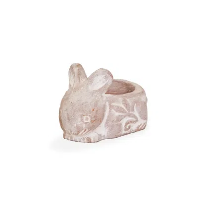 Korissa Neutrals Terracotta Tea Light Candle Holder - Rabbit