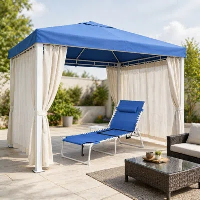 Korissa - Person Patio Conversation Set In Blue