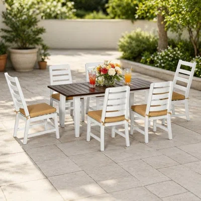 Korissa - Person Patio Conversation Set In White