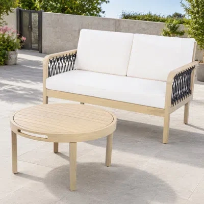 Korissa - Person Patio Conversation Set In Neutral