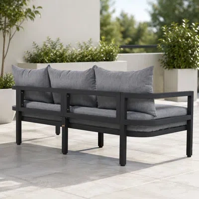 Korissa - Person Patio Conversation Set In Gray