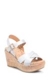 Kork-ease ® Ava 2.0 Platform Wedge Sandal In Silver Metallic