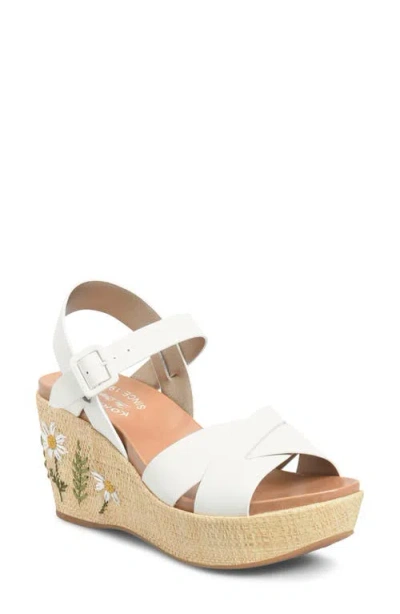 Kork-ease ® Ava 2.0 Platform Wedge Sandal In White