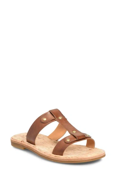 Kork-ease Basel T-strap Sandal In Brown Leather