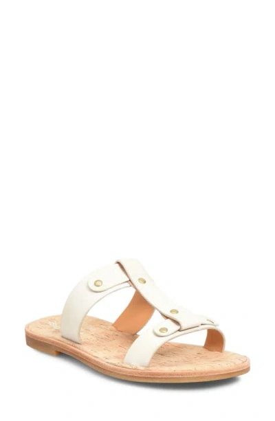 Kork-ease Basel T-strap Sandal In Cream Leather