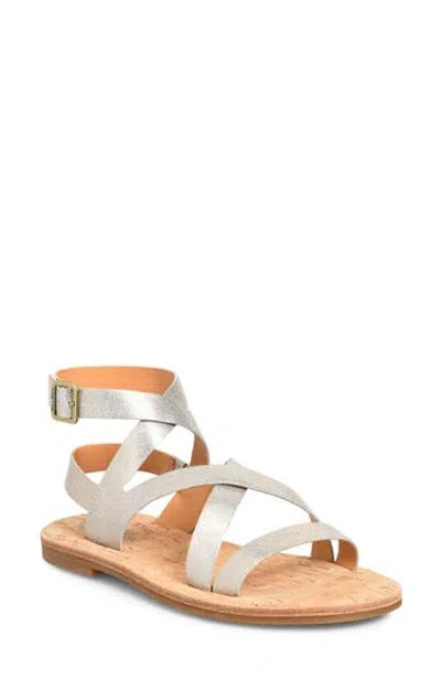 Kork-ease ® Bryleigh Ankle Strap Sandal In Soft Gold Metallic Leather