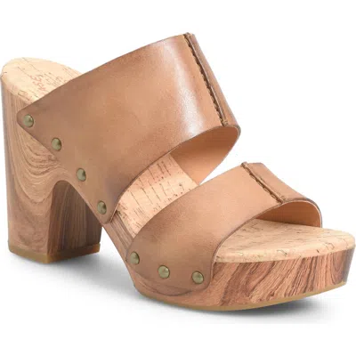 Kork-ease ® Darra Leather Platform Sandal In Brown F/g