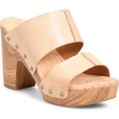 Kork-ease ® Darra Leather Platform Sandal In Natural F/g