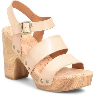 Kork-ease ® Della Slingback Platform Sandal In Natural F/g