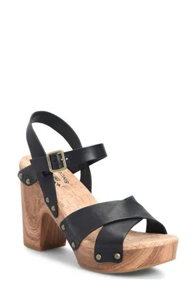 Kork-ease ® Drew Platform Sandal In Black F/g