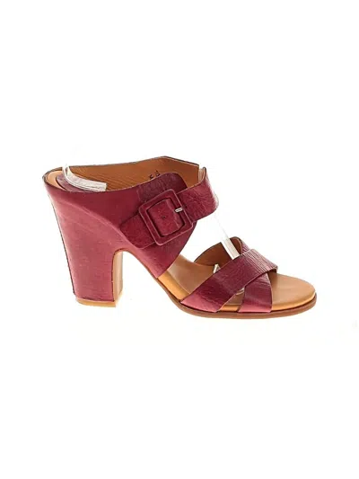 Pre-owned Kork-ease Heels In Burgundy