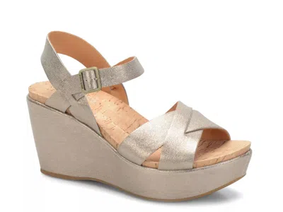 Kork-ease Korkease Ava Wedge Sandal In Metallic