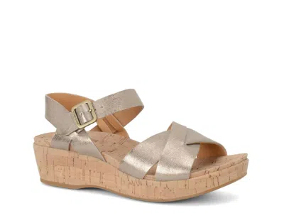 Kork-ease Korkease Myrna 2.0 Wedge Sandal In Gold