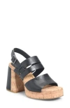 Kork-ease ® Maxi Sandal In Black Leather