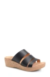 Kork-ease ® 'menzie' Slide Sandal In Black Leather
