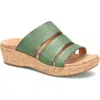 Kork-ease ® Menzie Wedge Slide Sandal In Green