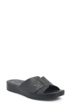 Kork-ease ® Mesa Slide Sandal In Black Leather