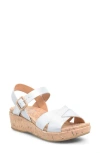 Kork-ease ® Myrna 2.0 Wedge Sandal In Silver Metallic
