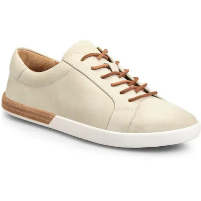 Kork-ease Paislee Womens Cushioned Footbed Leather Casual And Fashion Sneakers In White