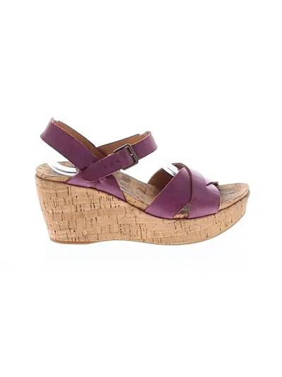 Pre-owned Kork-ease Wedges In Purple