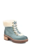 Kork-ease ® Winslet Genuine Shearling Trim Bootie In Turquoise F/g