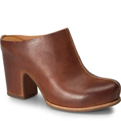 Kork-ease Women's  Sagano K66706 Mule Brown Leather Block Heel Hawk1121