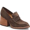 Kork-ease Women's Modeste Heeled Loafer In Dark Castagno Suede In Multi