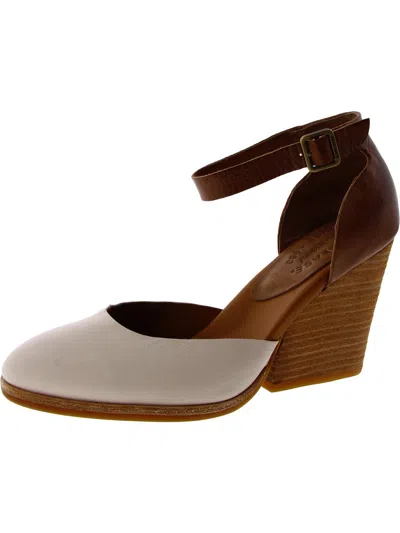 Kork-ease Womens Leather Block Heel Slingback Heels In Multi