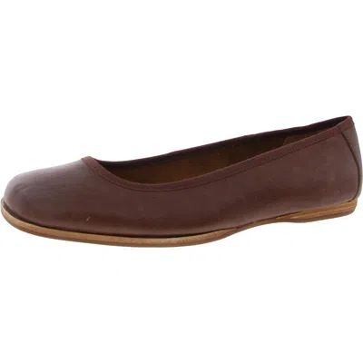 Kork-ease Womens Solid Leather Ballet Flats In Brown