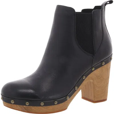 Kork-ease Womens Stretch Leather Chelsea Boots In Black