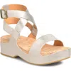Kork-ease Yadira Ankle Strap Platform Sandal In Gold Metallic