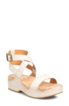 Kork-ease Yadira Ankle Strap Platform Sandal In Natural Leather