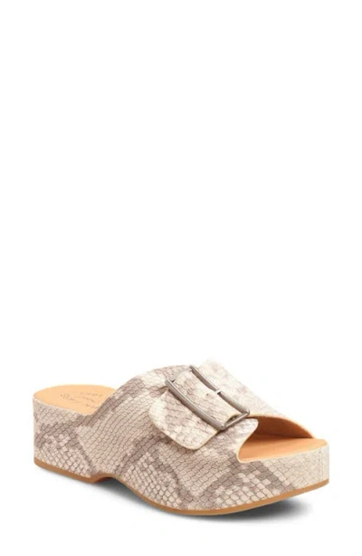Kork-ease ® York Platform Slide Sandal In Animal Print