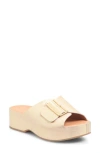 Kork-ease ® York Platform Slide Sandal In Gold Metallic