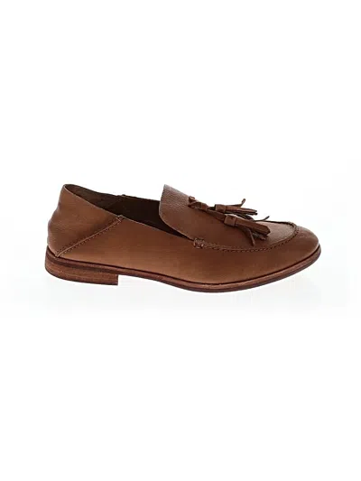 Pre-owned Kork-ease Flats In Brown