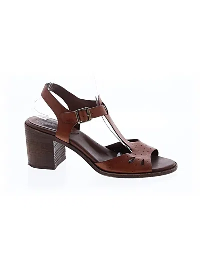 Pre-owned Kork-ease Heels In Brown