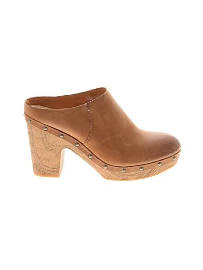 Pre-owned Kork-ease Mule/clog In Tan