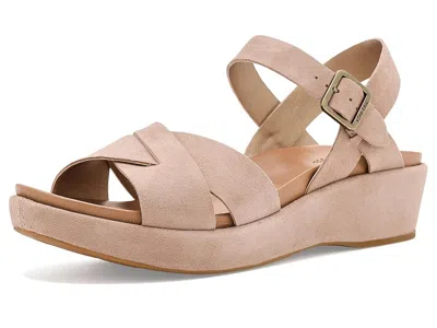 Kork-ease Myrna 2.0 Women's Wedge Shoes Taupe/suede: 9 M In Brown