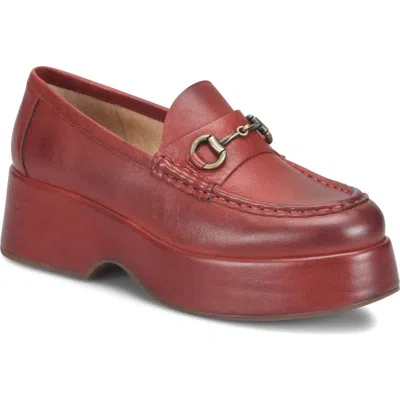 Kork-ease ® Parson Platform Bit Loafer In Red