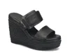 Kork-ease Korkease Raya Espadrille Wedge Sandal In Black