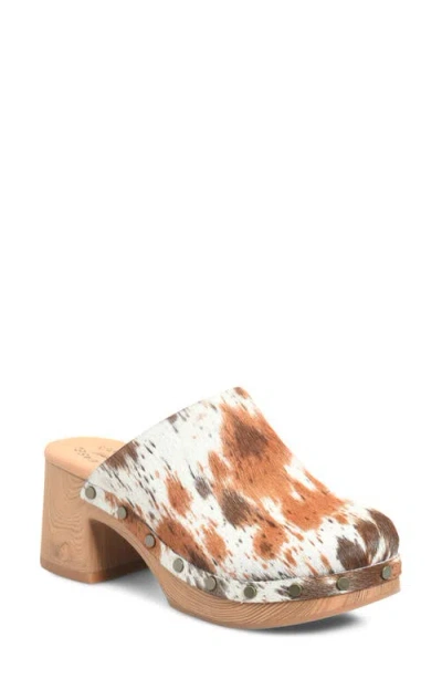 Kork-ease ® Talisa Genuine Calf Hair Clog In Animal Print