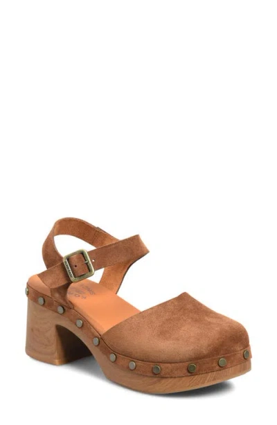 Kork-ease ® Tribecca Ankle Strap Platform Clog In Brown