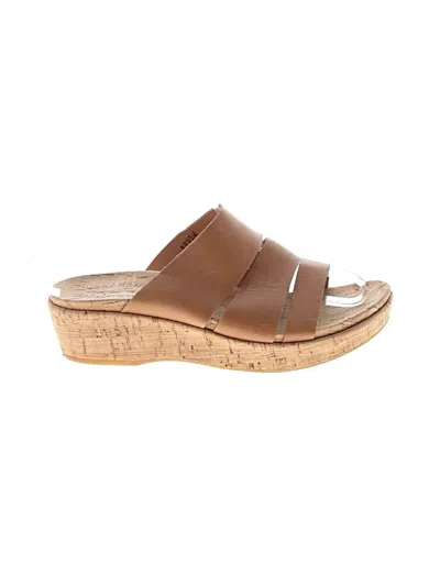 Pre-owned Kork-ease Wedges In Brown