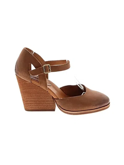 Pre-owned Kork-ease Wedges In Brown