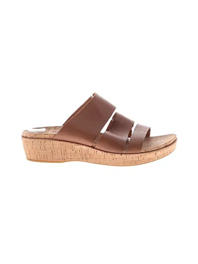 Pre-owned Kork-ease Wedges In Brown