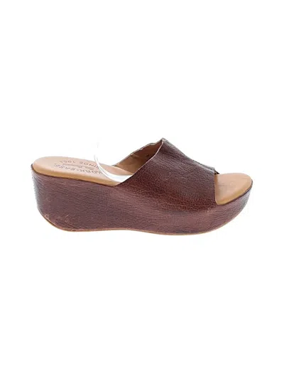 Pre-owned Kork-ease Wedges In Brown