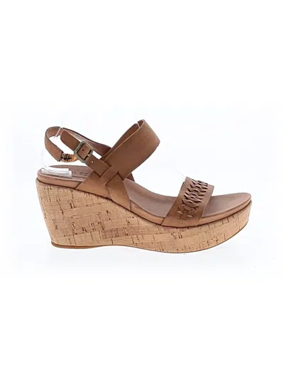 Pre-owned Kork-ease Wedges In Tan