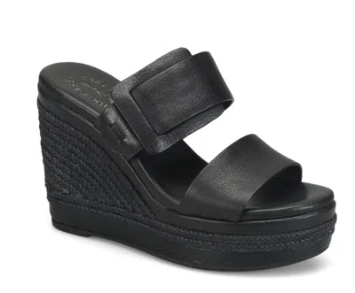 KORK-EASE WOMEN'S RAYA ESPADRILLE WEDGE IN BLACK